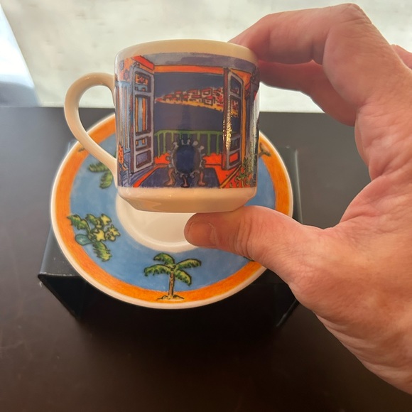 Chaleur D Burrows Espresso Demitasse Hopper Cup/Matching Saucer - Picture 8 of 12